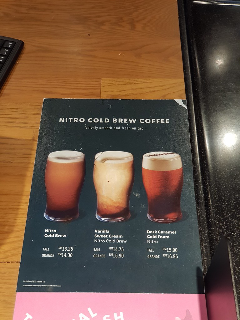 深焦糖風味冰奶泡 Dark Caramel Cold Foam Nitro rm$16.95 @ Starbucks KL Wolo Hotel