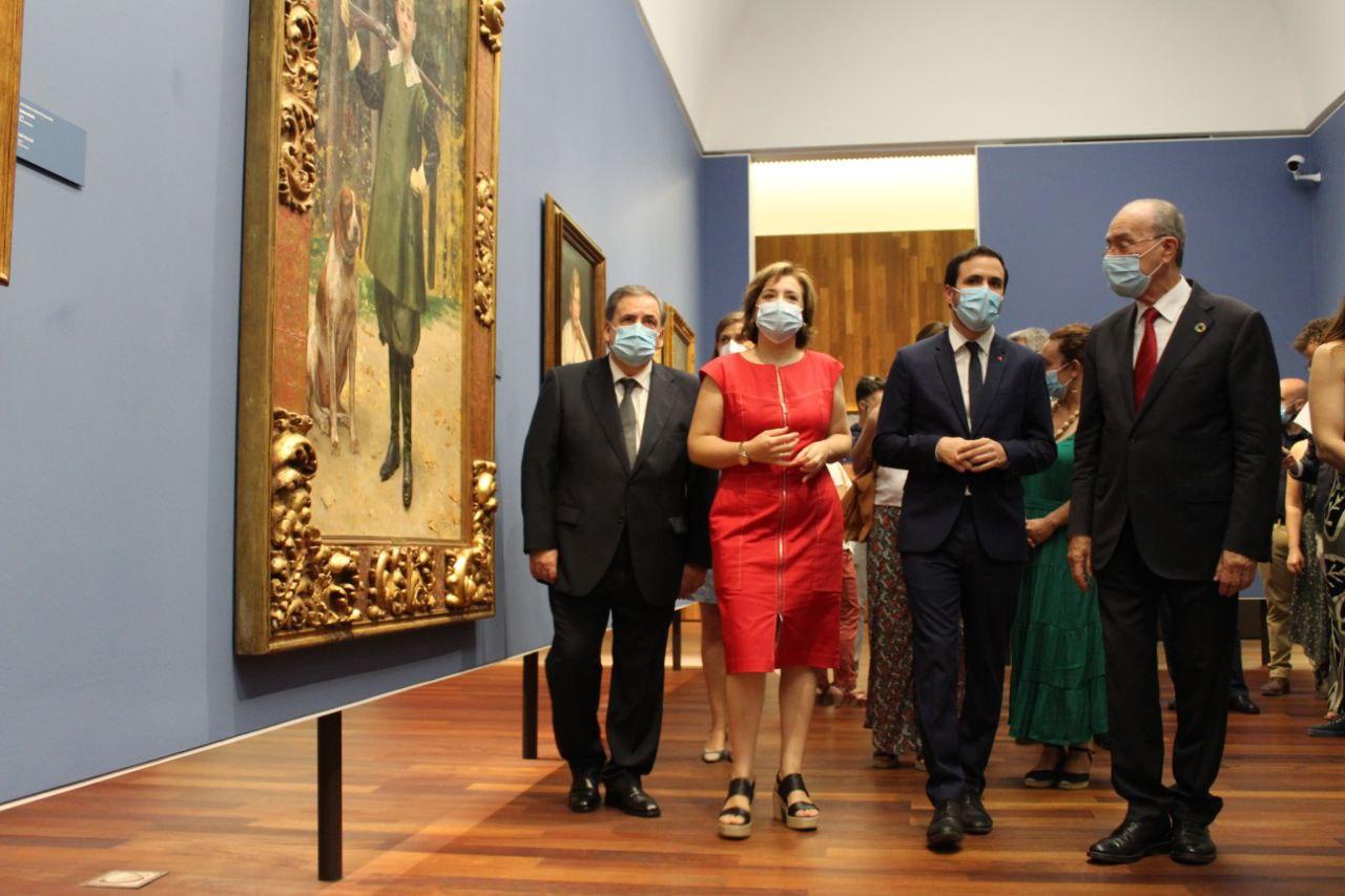 Visita del ministro Alberto Garzón al Museo de Málaga