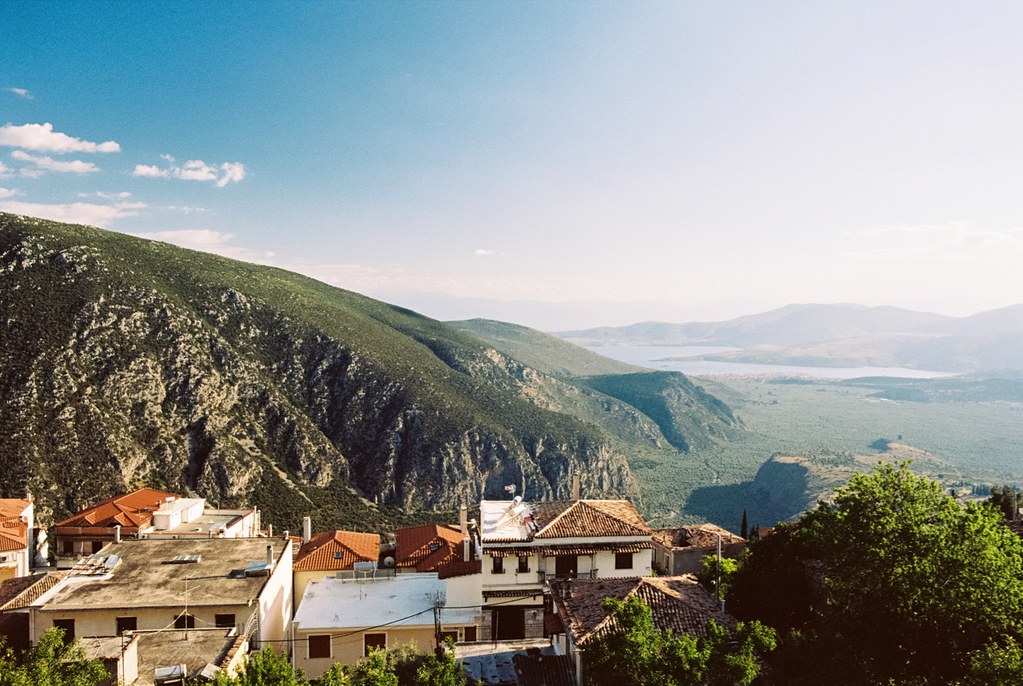 Itea Delphi Map Blick von Delphi über den Golf von Itea | Ganz im Hintergrun… | Flickr