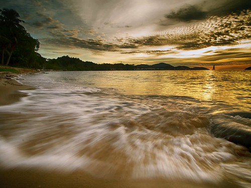 nopeople sunset sundown landscape seascape shoreline nature coast beach dusk cloud sea sky lumut perak malaysia travel place trip canon eos700d canoneos700d canonlens 10mm18mm wideangle