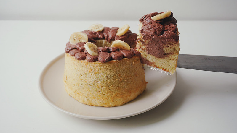 Chocolate Banana Chiffon Cake Recipe 