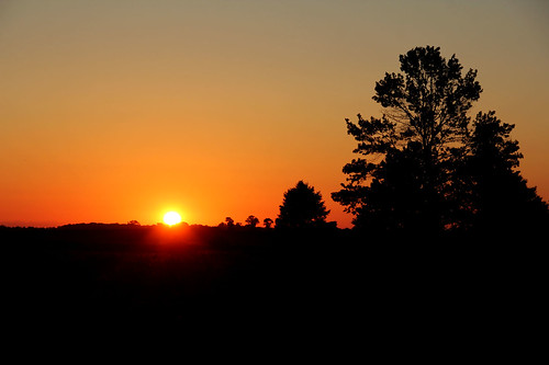sunrise sunrisephotography trees sun horizon indiana