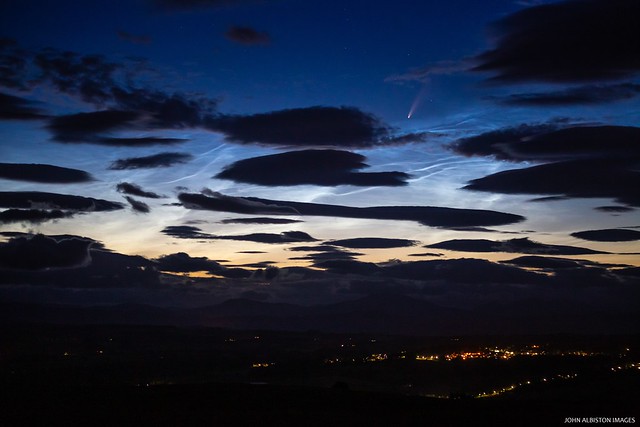 Comet Neowise and Noctilucent Clouds above The Trossachs (Explored 12/7/20! Thank you so much!)