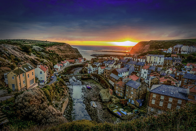 Dawn at Staithes