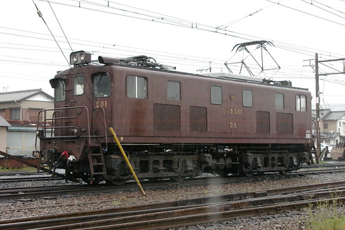 Oigawa Railway ED500 series in Shin-Kanaya.Sta, Shimada, Shizuoka, Japan /May 5, 2009