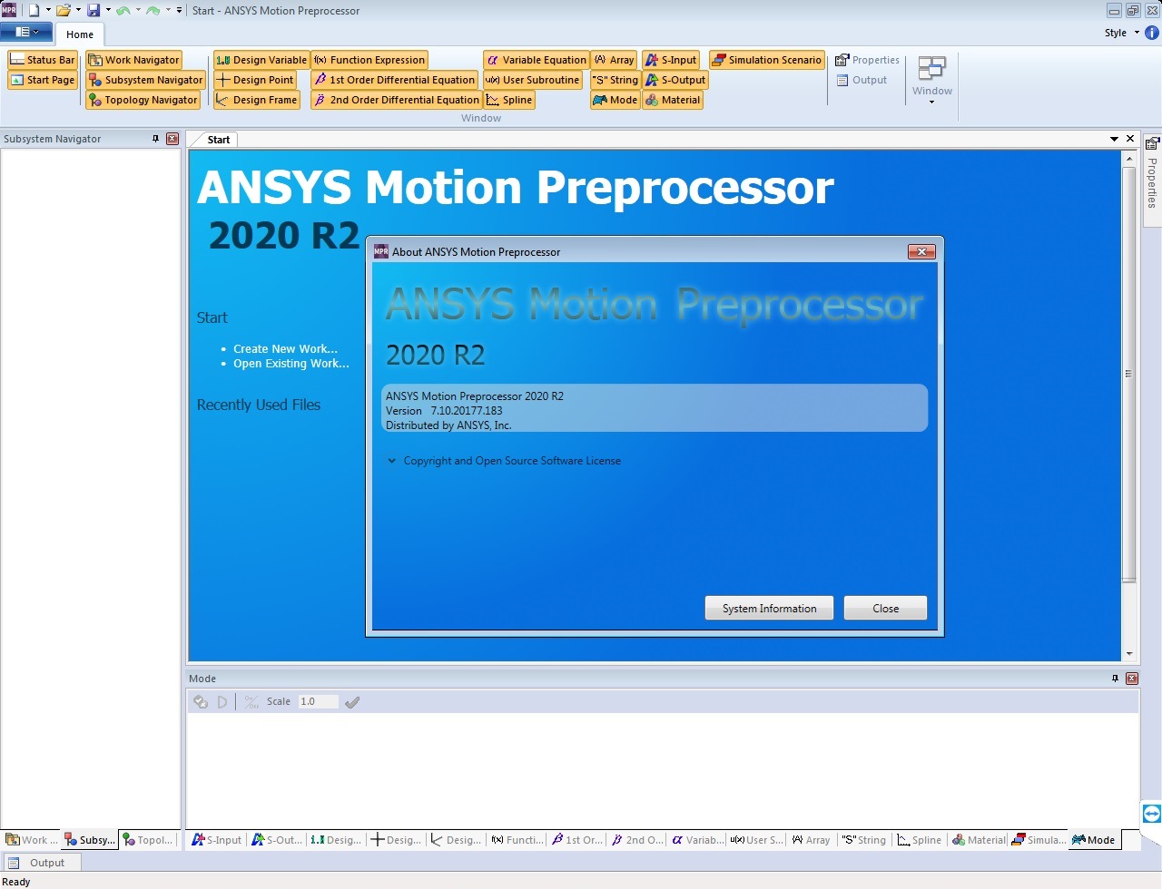 Working with ANSYS Motion 2020 R2 full license