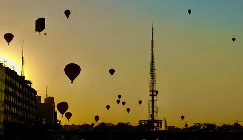 hotairballoon brasília distritofederal tvtower sunset balão