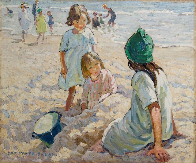 Oil Painting: The Sands by Dorothea Sharp (1922)