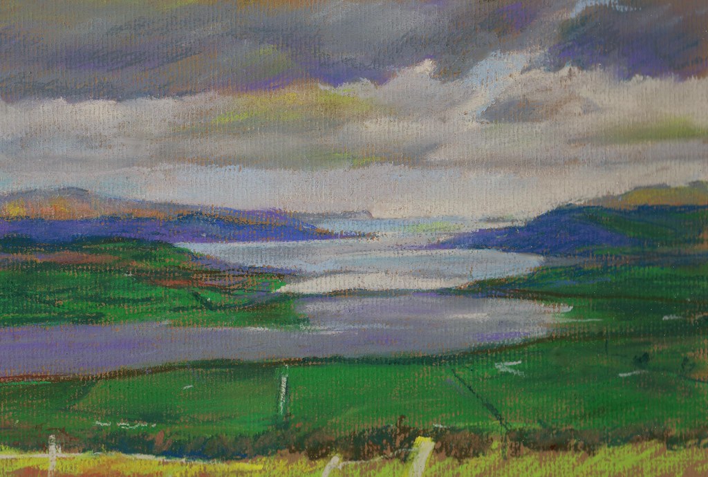 Loch Swilly, Donegal. Ireland. Pastel
