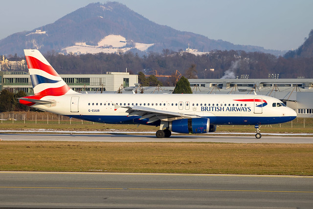 British Airways - Airbus A320-232 G-EUUR @ Salzburg
