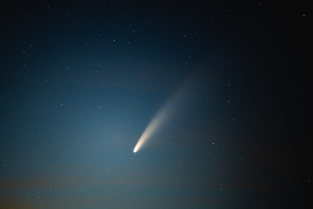 Comet NEOWISE late evening