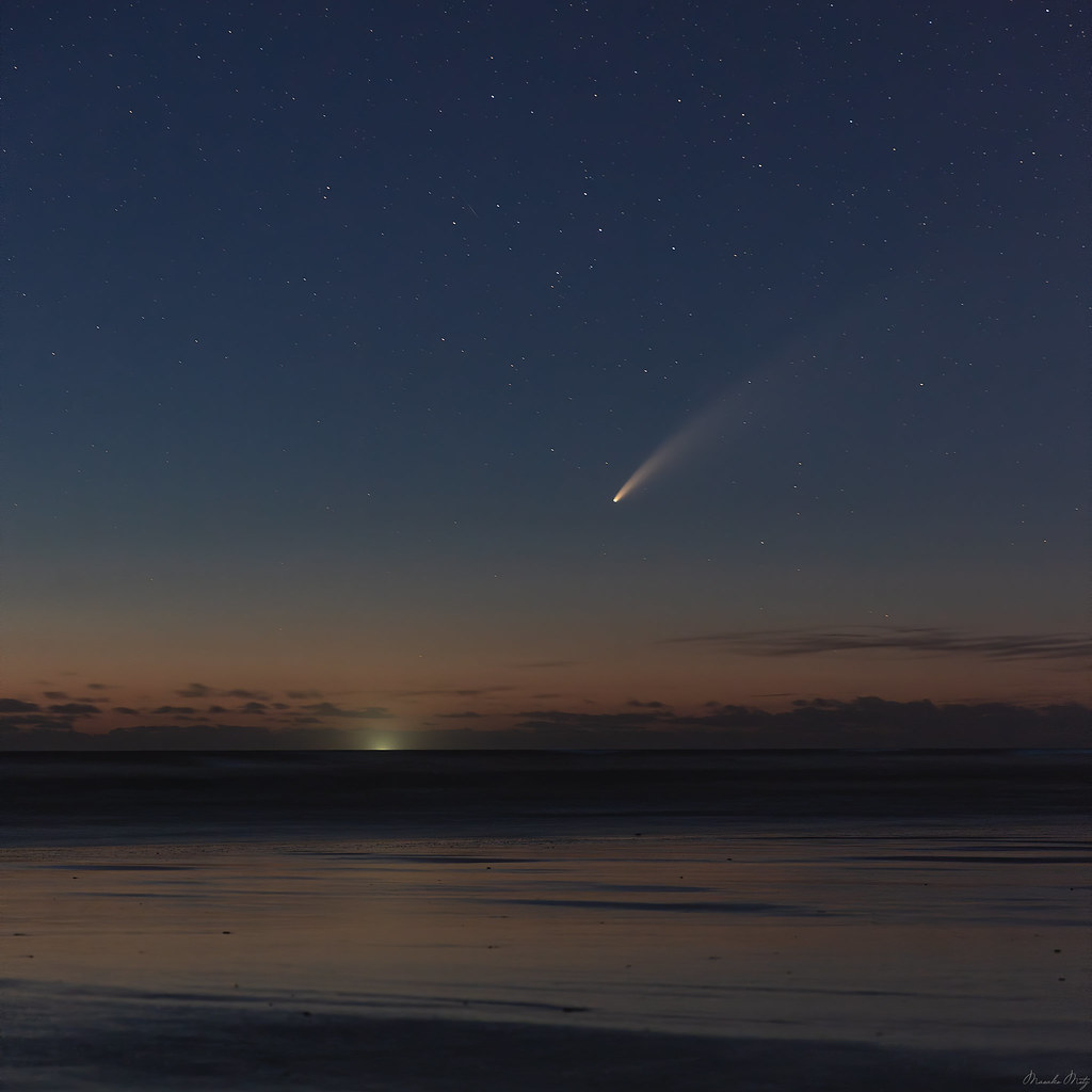 Comet Neowise on the Oregon coast