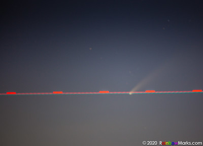 Neowise Comet Blurry Plane Pass