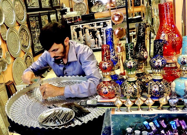 Traditional handicraft in Shiraz, Iran (EXPLORED, 14/7/2020)