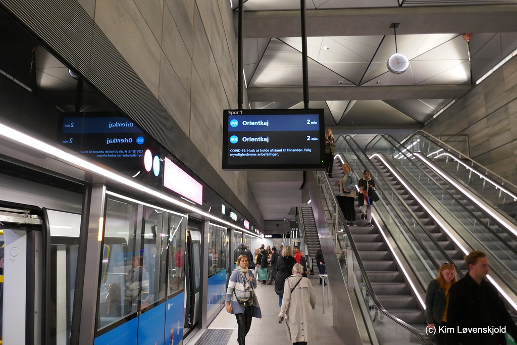 New metro station (Kongens Nytorv) in Copenhagen | Kim L | Flickr
