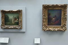 Musée du Louvre - Painting Jean Antoine Watteau Cousins Faux Pas