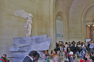 Musée du Louvre - Sculpture Winged Victory of Samothrace left side