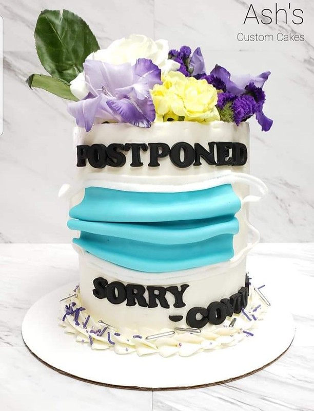 Postponed Cake by Ashley Price of Ash's Custom Cakes