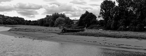 blackwhite landscape river riverbank water monochrome devon rivertaw bw allrightsreserved©eyelevelphotographyuk