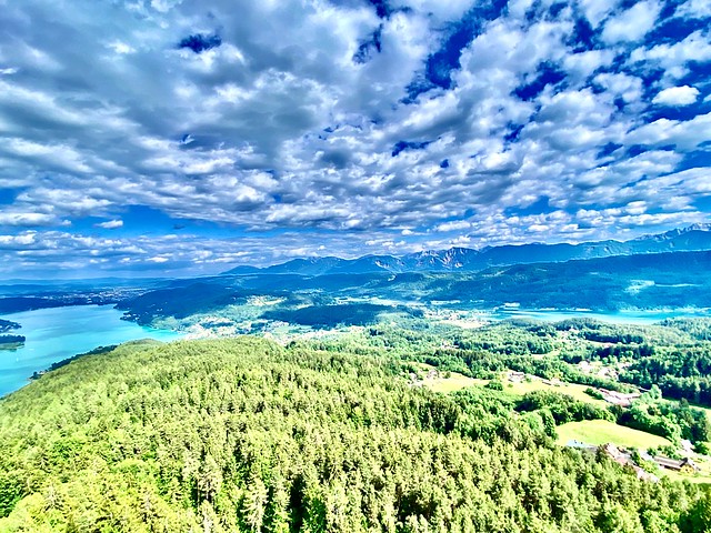 View from the Pyramidenkogel in carinthia