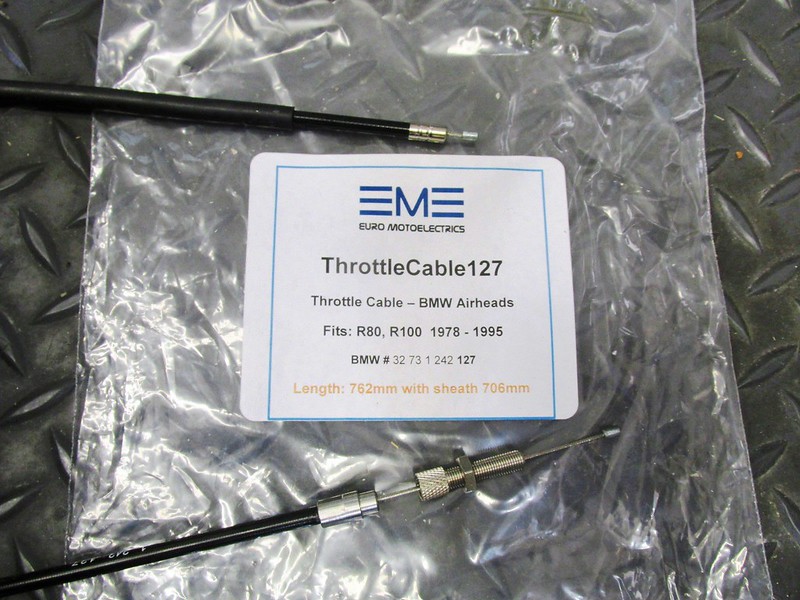 Throttle Cable For RT Length Handlebars