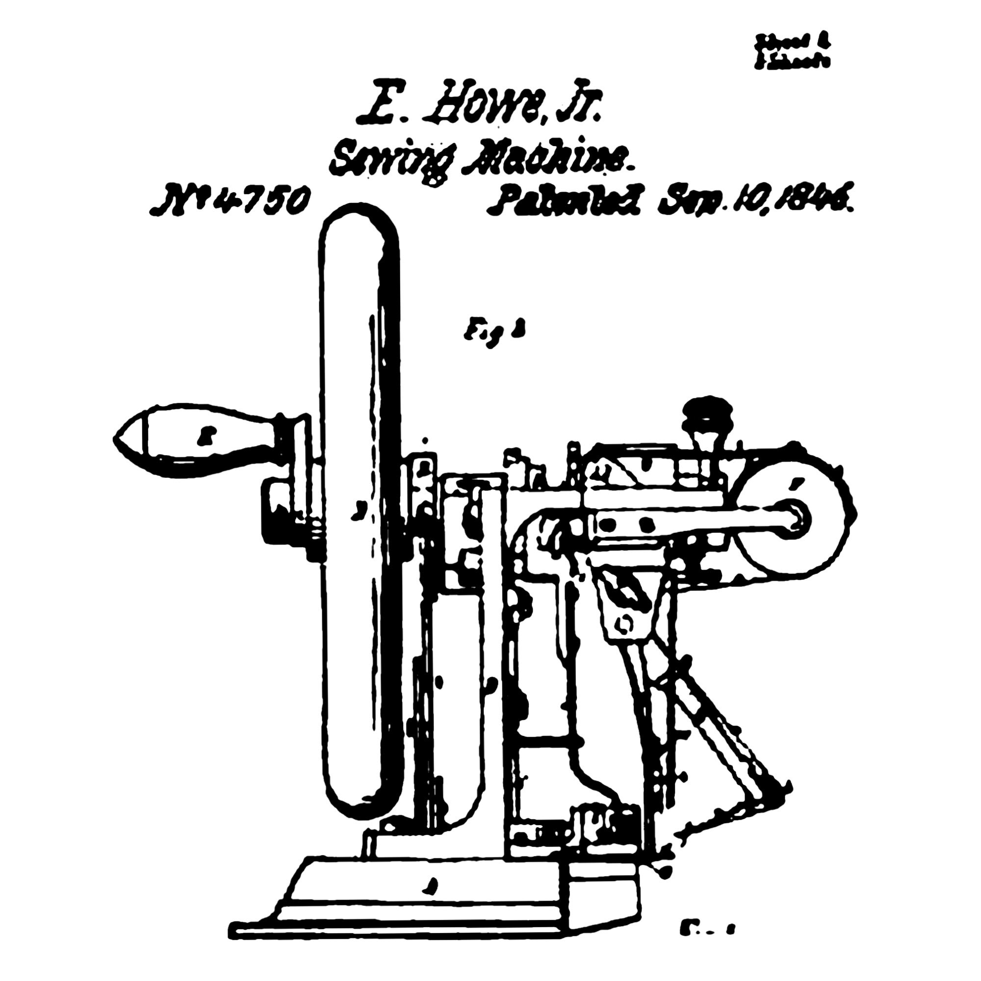 Elias Howe's sewing machine.