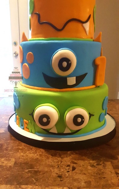 Little Monsters Birthday Cake