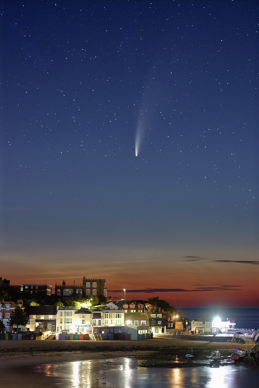 Comet NEOWISE over Viking Bay
