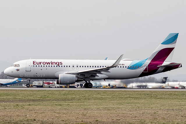 OE-IEU | Eurowings Europe | Airbus A320-214(WL) | CN 6953 | Built 2016 | VIE/LOWW 04/04/2019 | ex D-AEWA