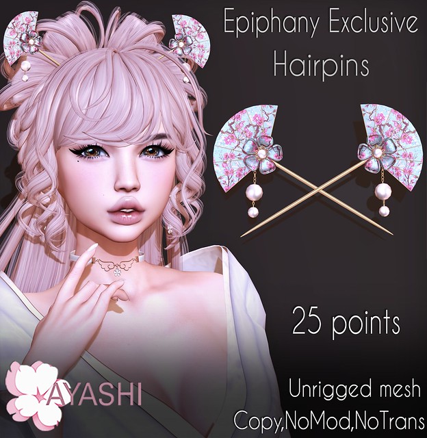 Pay attention to Epiphany Exclusive! There is Hairpins for 25 points