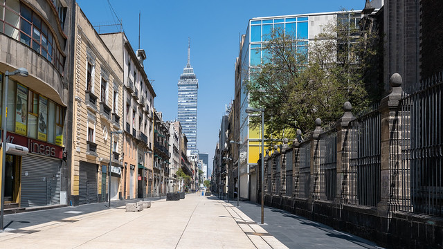 Calle Madero totalmente vacía: una escena para no olvidar