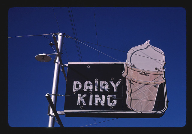 Dairy King ice cream sign, Rt. 83, Oakley, Kansas (LOC)