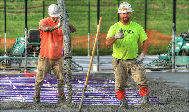 Thumb Up For Concrete Work