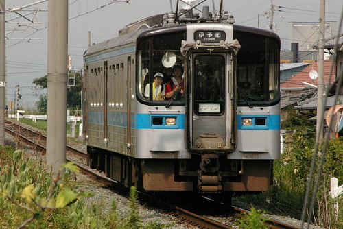 JR Shikoku 7000 series near Torinoki, Iyo, Ehime, Japan /August 18,2008