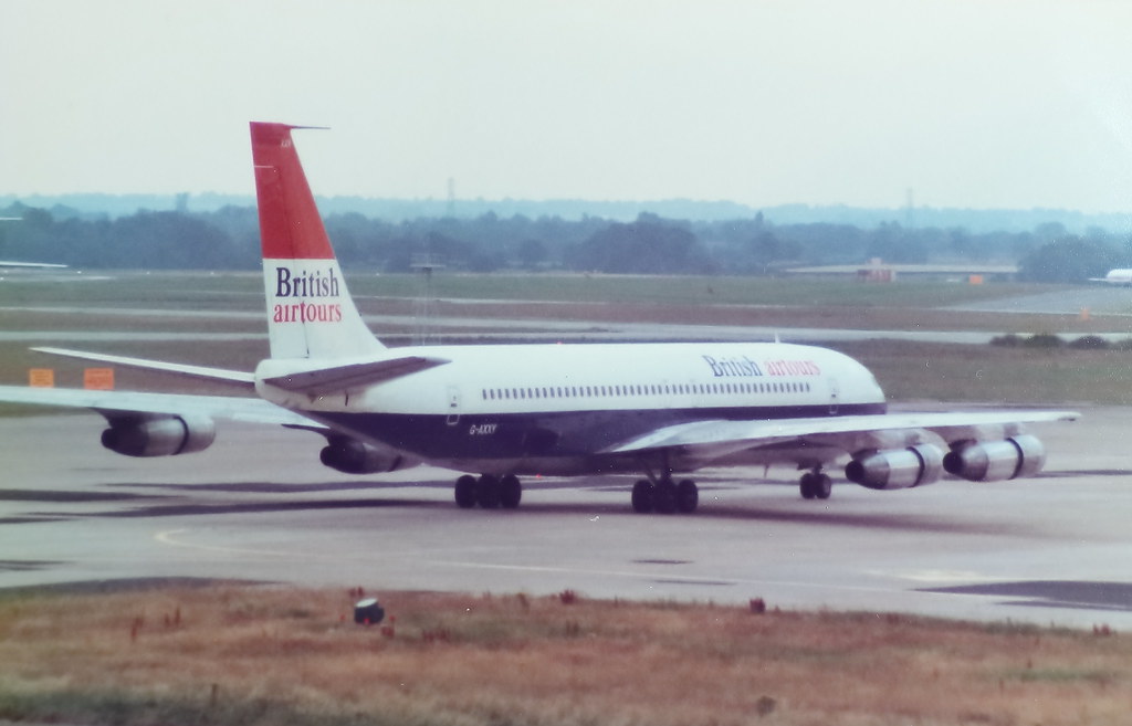 MANCHESTER 24 JULY 1982 BRITISH AIRTOURS BOEING 707 G-AXXY