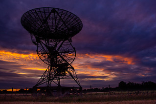 Sunset at the radio telescopes