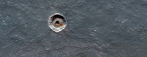 Mars - Craters in an Icy Surface