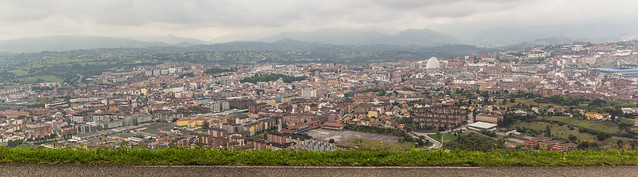 Spain - Asturias - Oviedo panoramic views from Naranco Mount