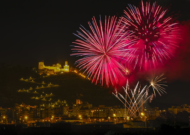 Cullera castle & fireworks