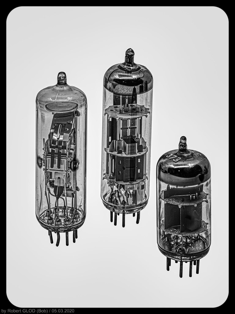 Close up: Trio of Vacuum Tubes