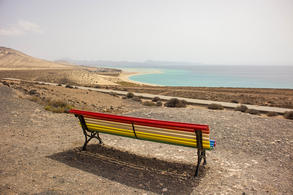 Mirador El Salmo en Fuerteventura con vistas a Sotavento