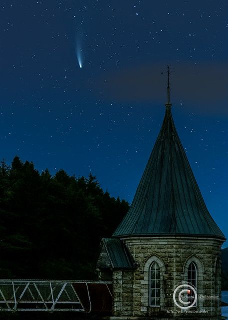 Comet Neowise over Pontsticill Reservoir