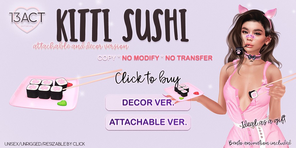 !13ACT – Kitty sushi