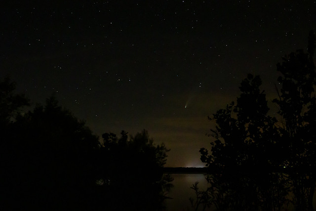 Comet NEOWISE over Clarks Hill Lake