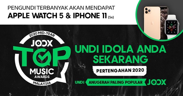 Joox Malaysia Top Muzik Award Poster Bm