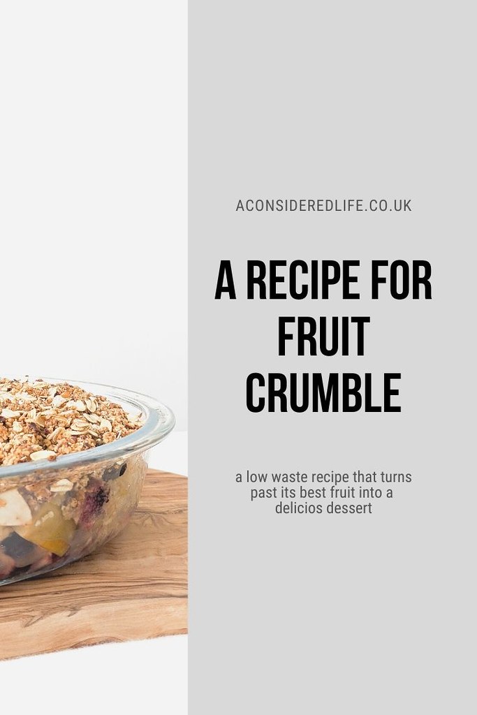 A Recipe For Fruit Crumble