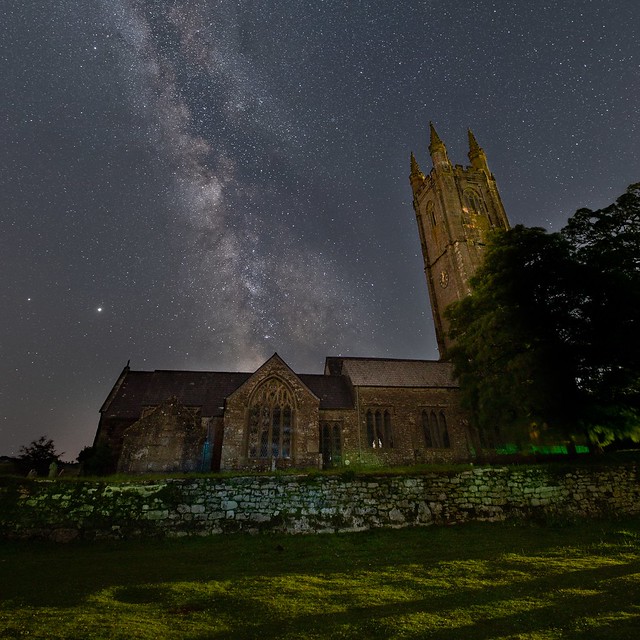 Milky Way at St Pancras Church, Widecombe-in-the-Moor