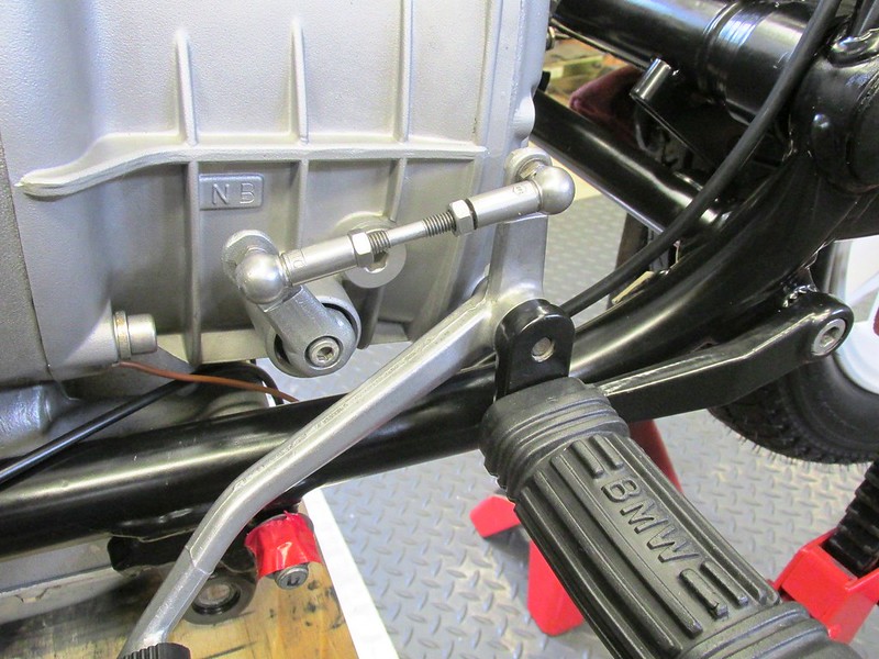 Foot Shift Lever Linkage Installed