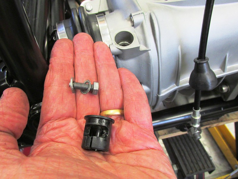Speedometer Drive Transmission Bushing And Breathe" Bolt Detail
