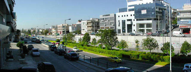 Athens, new arterial, new urban condition and the five-story rule
